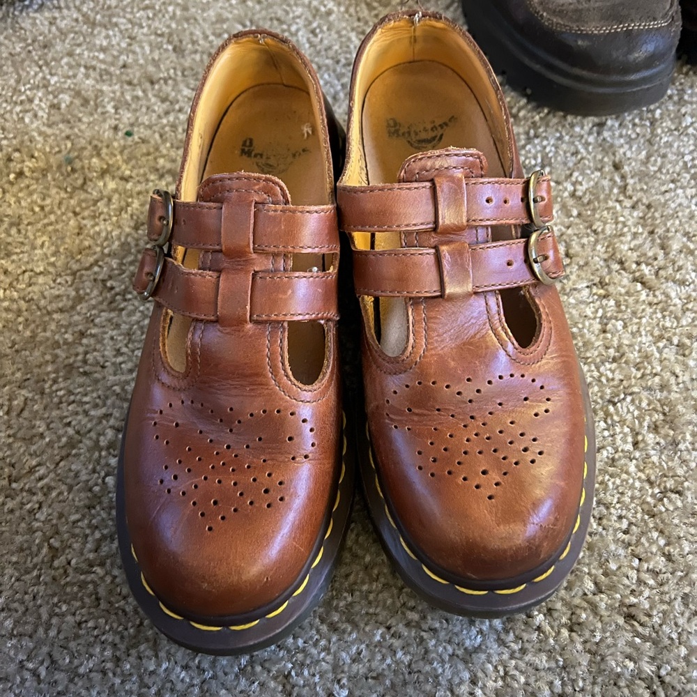 Brown Mary Jane Doc Martens